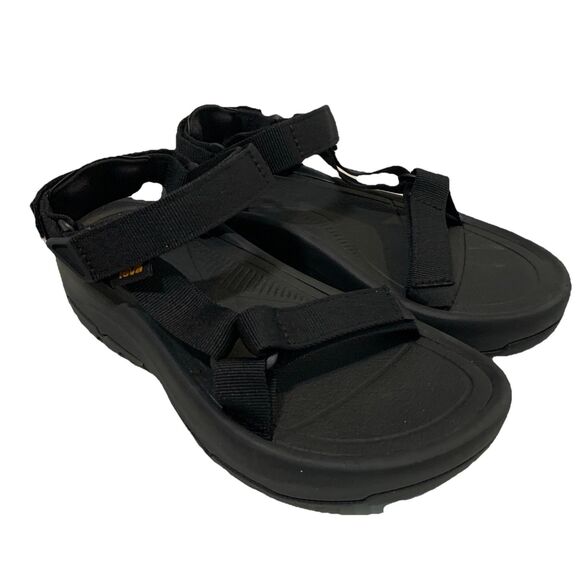 Teva Sandals Womens 7 Black Platform Hurricane XLT2 Ampsole NEW 1131270 - Picture 1 of 7